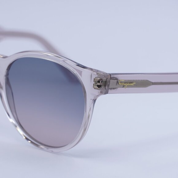 Salvatore Ferragamo SF1068S 260 Sunglasses Nude Round Frame, Smoke Lenses main image 9